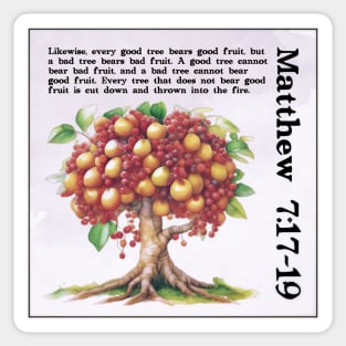 Matthew 7:17-19 Sticker